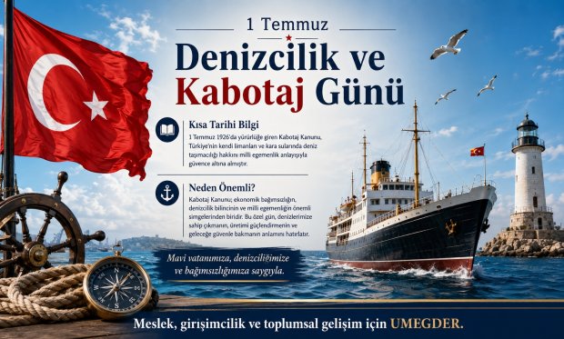 1 Temmuz Denizcilik ve Kabotaj Günü: Mavi Vatanda Bağımsızlığın ve Emeğin Simgesi